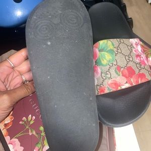 Gucci Floral Slides Size 39.